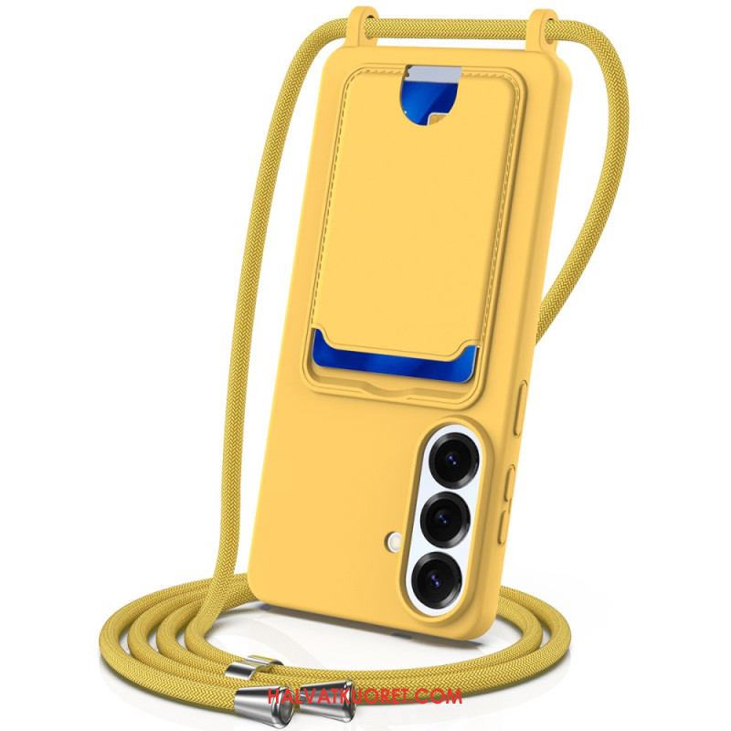 Kuori Samsung Galaxy S26 Plus Korttikotelo Ja Nauha