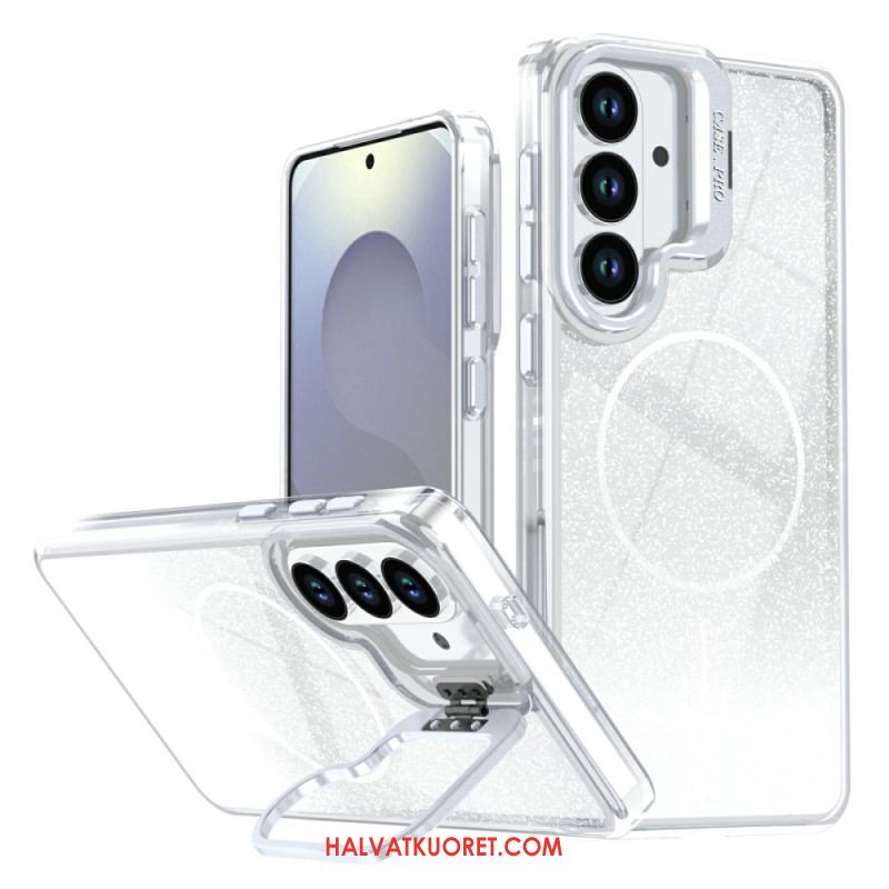 Kuori Samsung Galaxy S26 Plus Magneettinen Liukuvärjätty Kimalle Ja Tausta