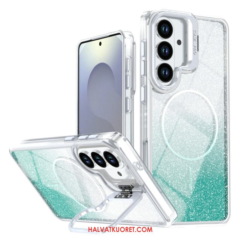 Kuori Samsung Galaxy S26 Plus Magneettinen Liukuvärjätty Kimalle Ja Tausta