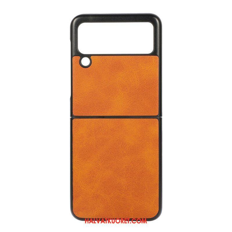 Kuori Samsung Galaxy Z Flip 3 5G Kotelot Flip Keinonahka
