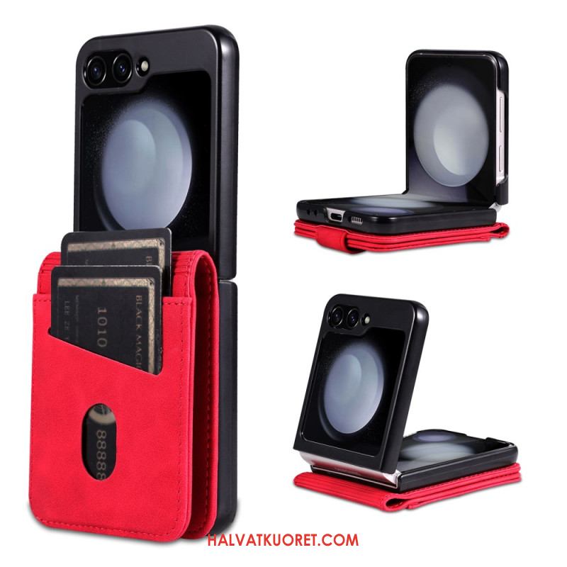 Kuori Samsung Galaxy Z Flip 7 Fe Azns Keinonahkainen Korttikotelo