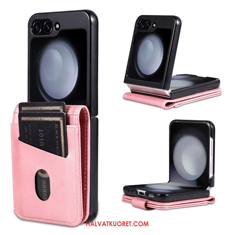 Kuori Samsung Galaxy Z Flip 7 Fe Azns Keinonahkainen Korttikotelo