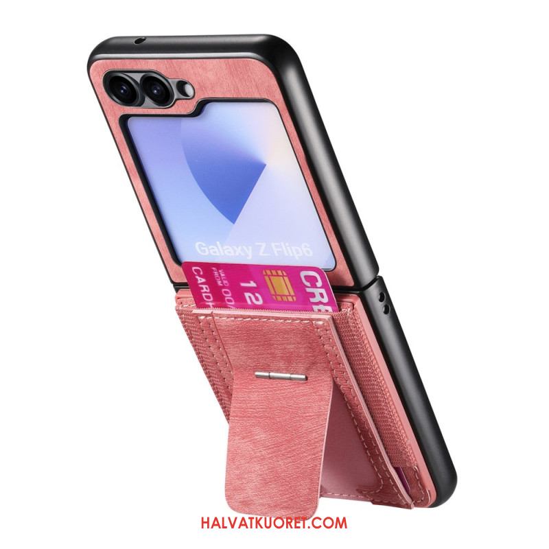 Kuori Samsung Galaxy Z Flip 7 Fe Jalusta Ja Korttipidike