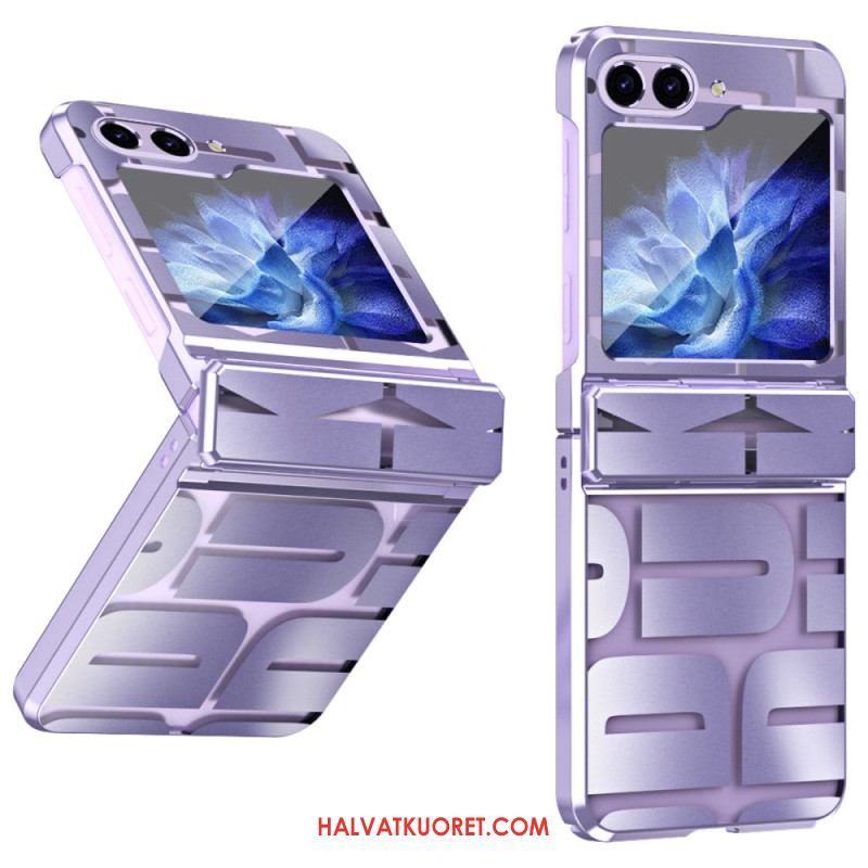 Kuori Samsung Galaxy Z Flip 7 Fe Kirjaimet Karkaistulla Lasikalvolla