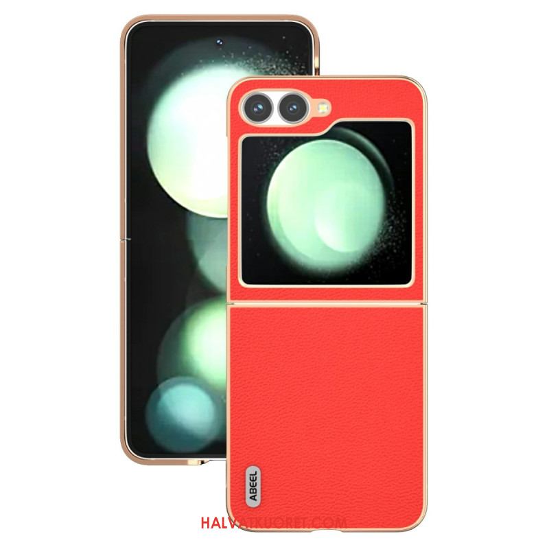 Kuori Samsung Galaxy Z Flip 7 Fe Klassinen Abeel-nahka