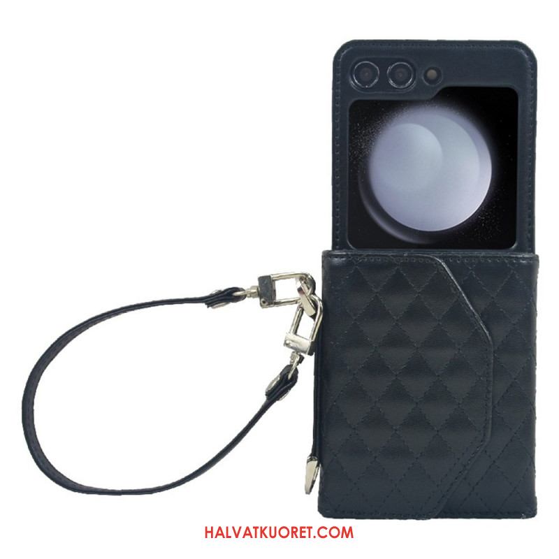 Kuori Samsung Galaxy Z Flip 7 Fe Korttikotelo Ja Hihna