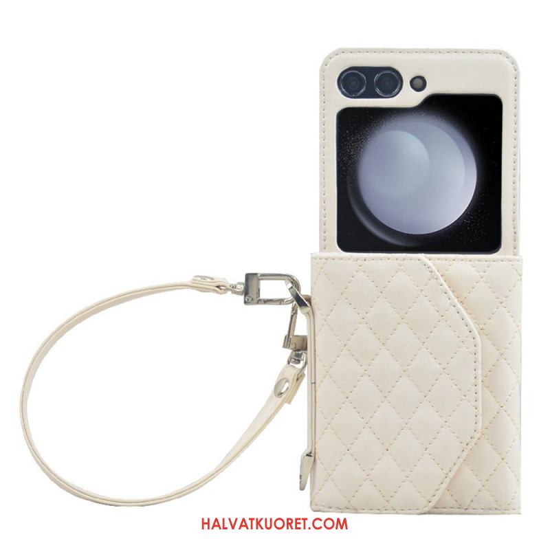 Kuori Samsung Galaxy Z Flip 7 Fe Korttikotelo Ja Hihna