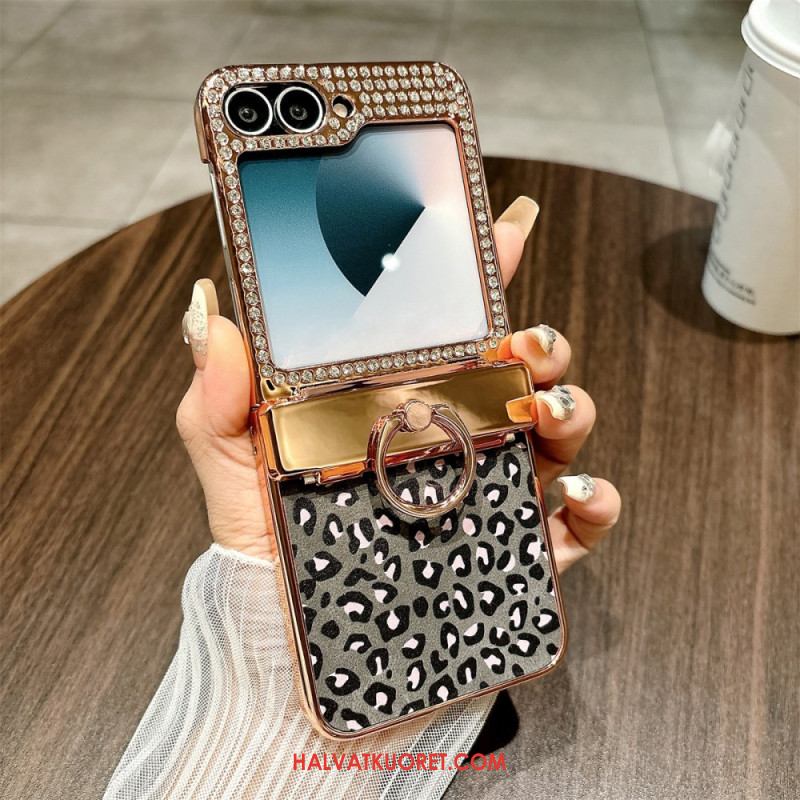 Kuori Samsung Galaxy Z Flip 7 Fe Leopardikuvio Suojakuori