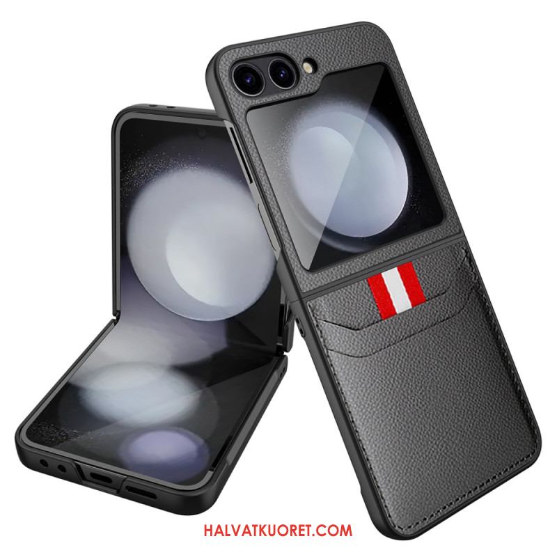 Kuori Samsung Galaxy Z Flip 7 Fe Litsitekstuurikorttikotelo Suojakuori