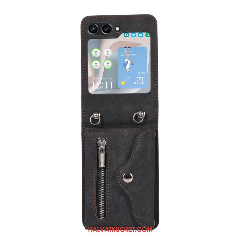 Kuori Samsung Galaxy Z Flip 7 Fe Lompakko Ja Olkahihna