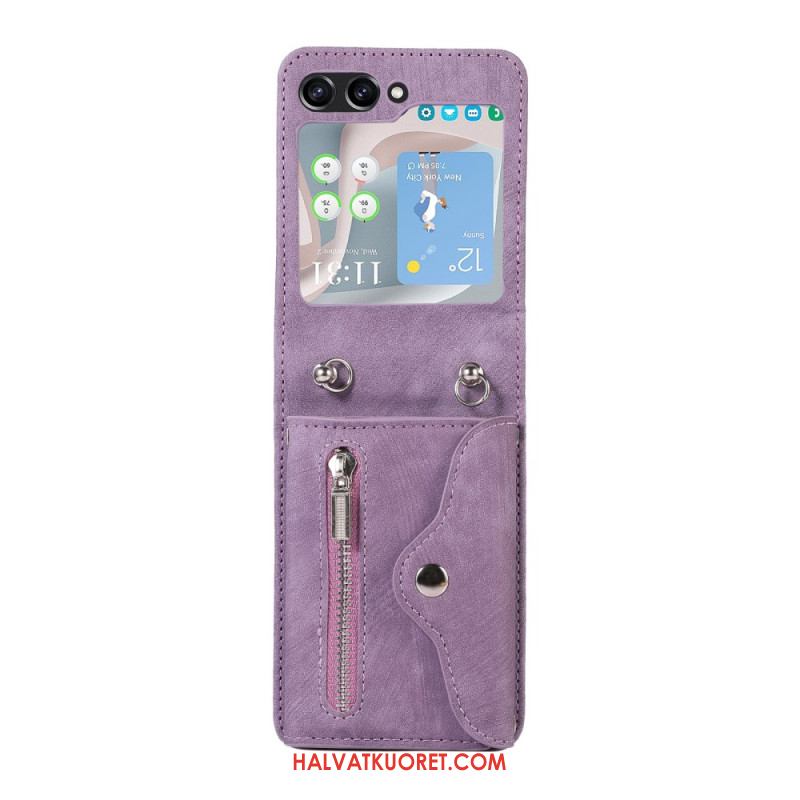 Kuori Samsung Galaxy Z Flip 7 Fe Lompakko Ja Olkahihna
