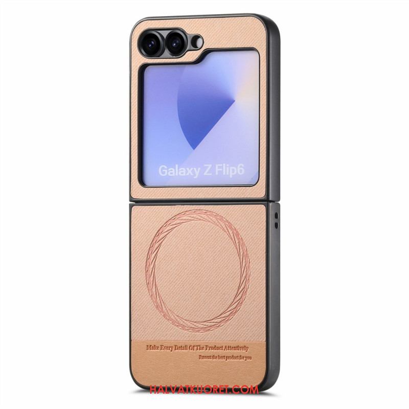 Kuori Samsung Galaxy Z Flip 7 Fe Magsafe-yhteensopiva Farkkukangas Tekstuuri Suojakuori