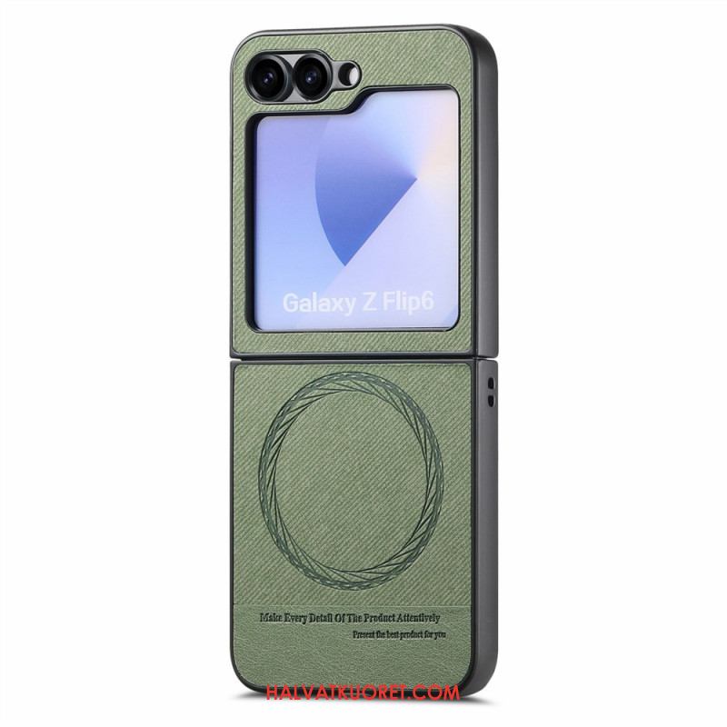 Kuori Samsung Galaxy Z Flip 7 Fe Magsafe-yhteensopiva Farkkukangas Tekstuuri Suojakuori