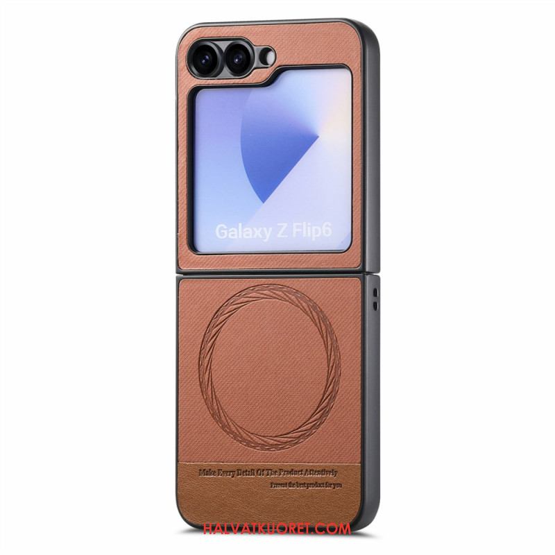 Kuori Samsung Galaxy Z Flip 7 Fe Magsafe-yhteensopiva Farkkukangas Tekstuuri Suojakuori