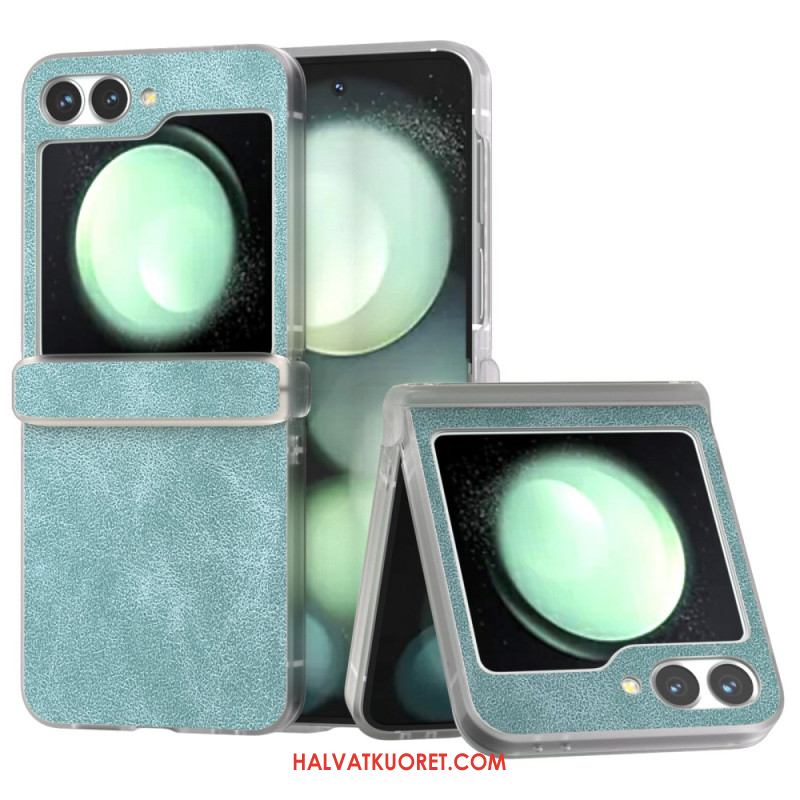 Kuori Samsung Galaxy Z Flip 7 Fe Matta Nahkakuvio Suojakuori