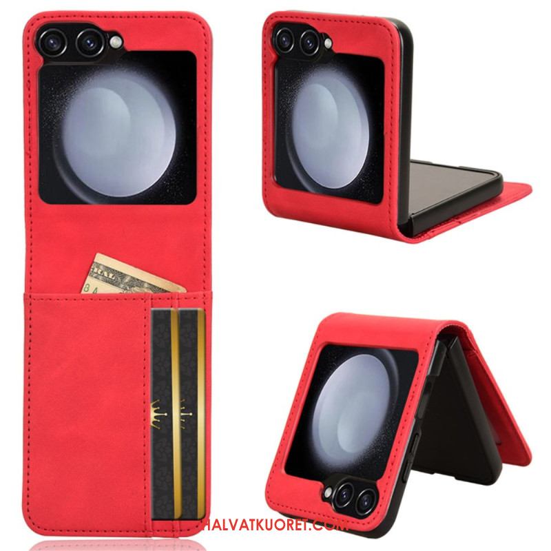 Kuori Samsung Galaxy Z Flip 7 Fe Nahkatyylinen Korttikotelo