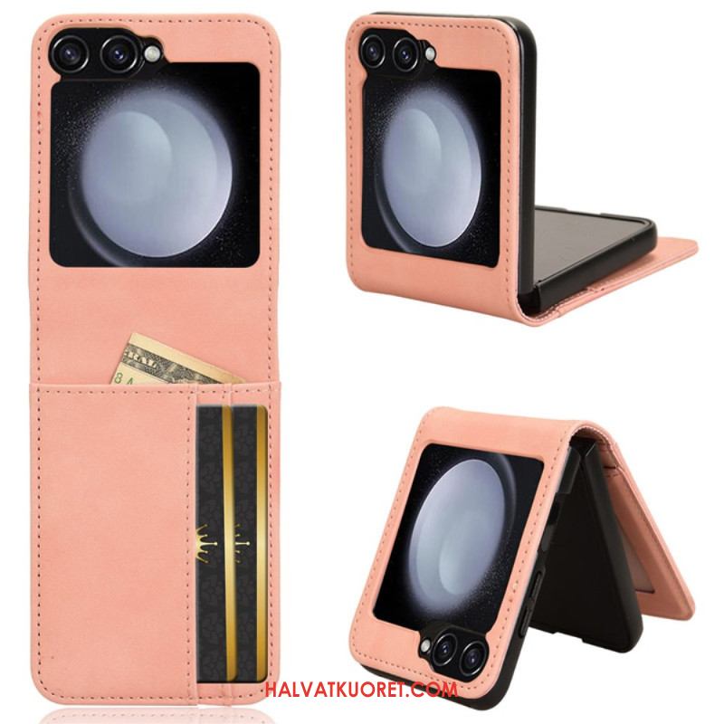 Kuori Samsung Galaxy Z Flip 7 Fe Nahkatyylinen Korttikotelo