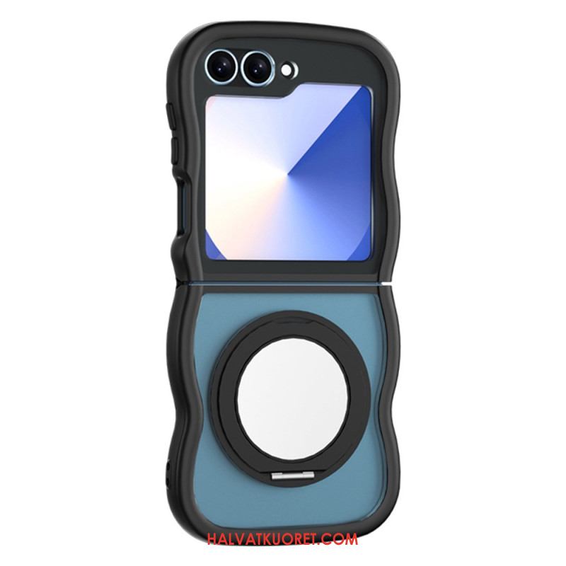 Kuori Samsung Galaxy Z Flip 7 Fe Pyörivä Jalusta Ja Sisäänrakennettu Peili