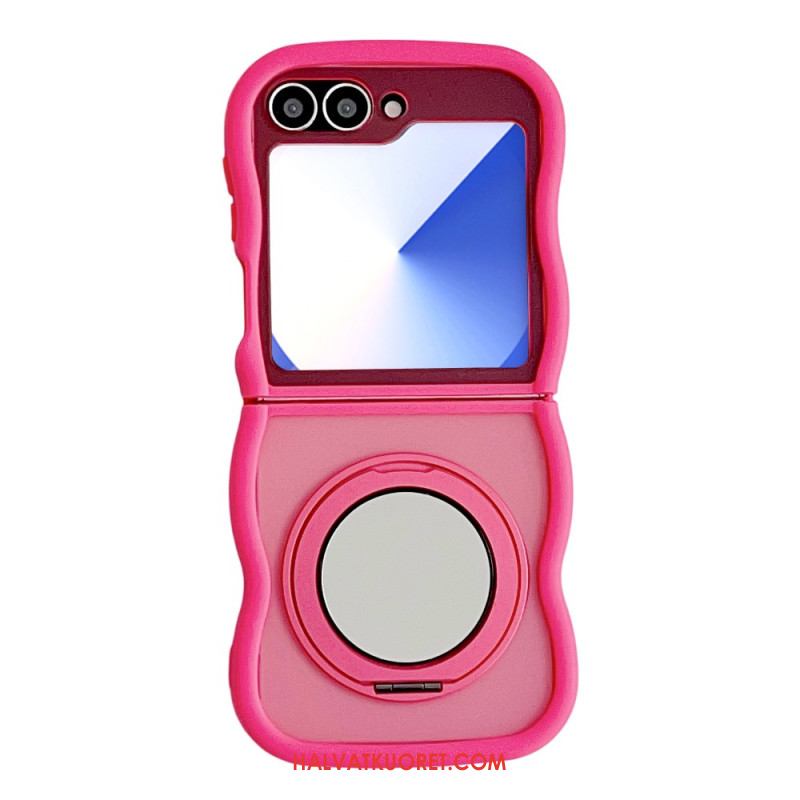 Kuori Samsung Galaxy Z Flip 7 Fe Pyörivä Jalusta Ja Sisäänrakennettu Peili