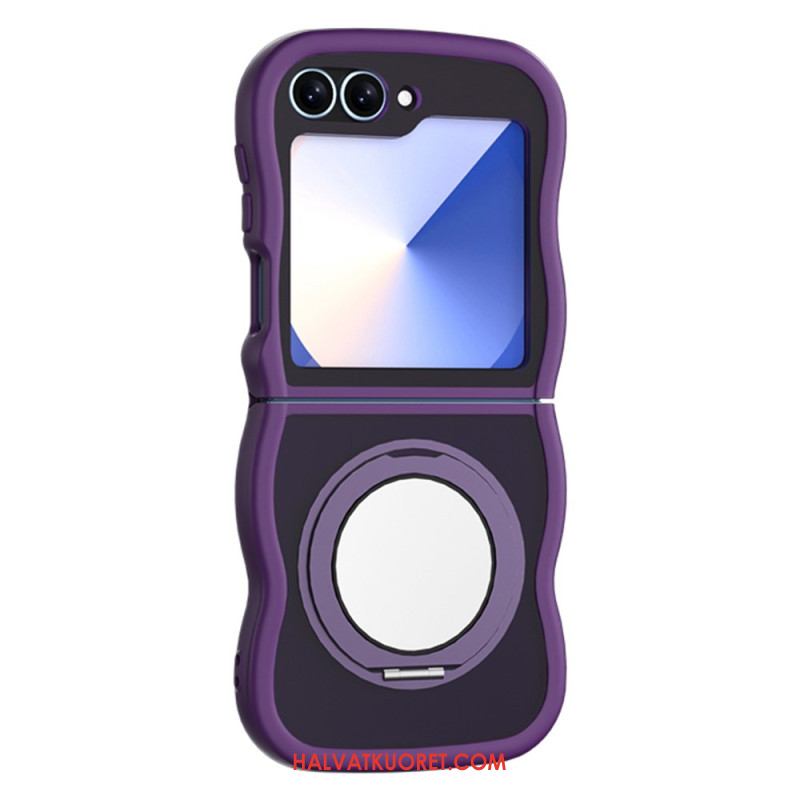 Kuori Samsung Galaxy Z Flip 7 Fe Pyörivä Jalusta Ja Sisäänrakennettu Peili