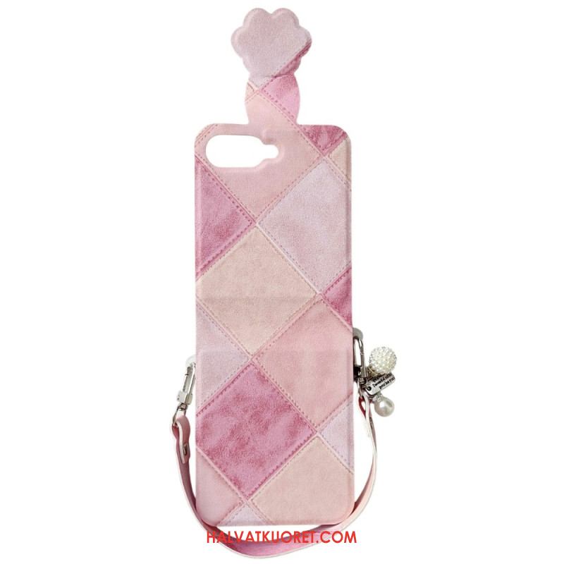 Kuori Samsung Galaxy Z Flip 7 Fe Retro Kissankäpälälukolla