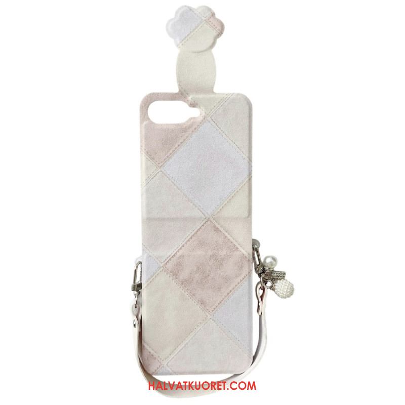 Kuori Samsung Galaxy Z Flip 7 Fe Retro Kissankäpälälukolla