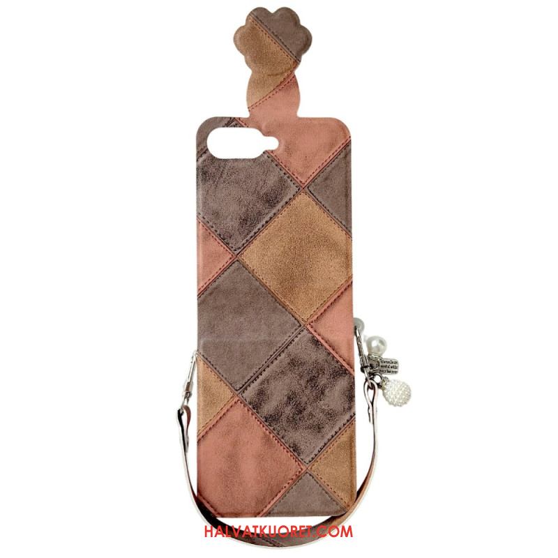 Kuori Samsung Galaxy Z Flip 7 Fe Retro Kissankäpälälukolla