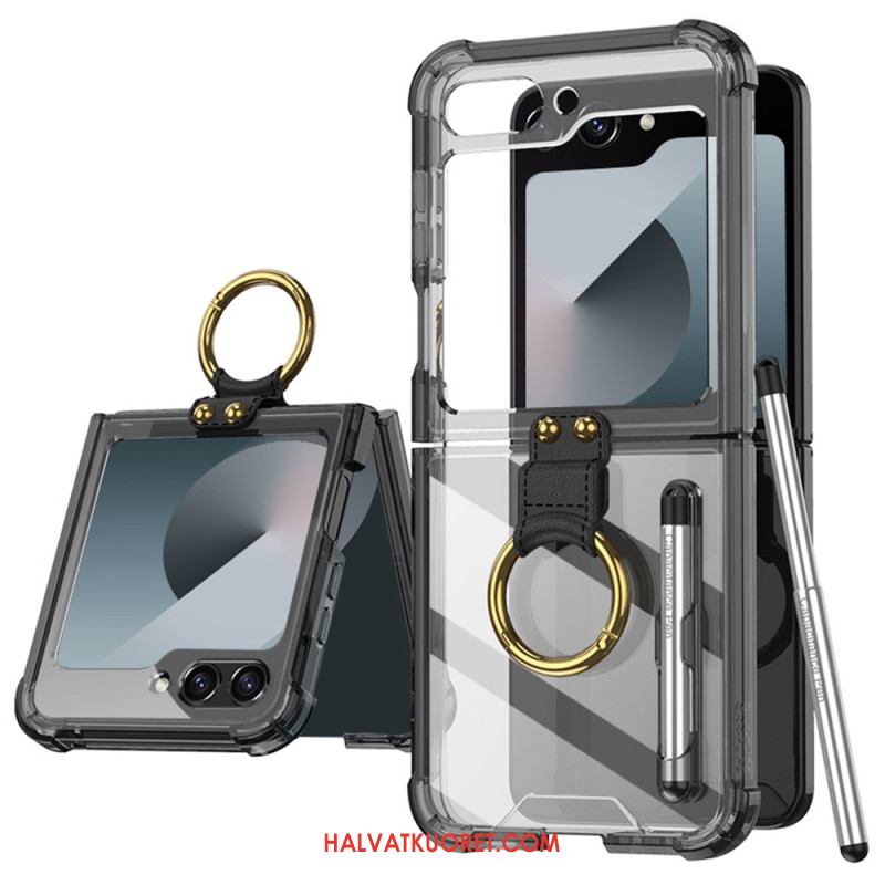 Kuori Samsung Galaxy Z Flip 7 Fe Sormuskotelo Ja Kynä