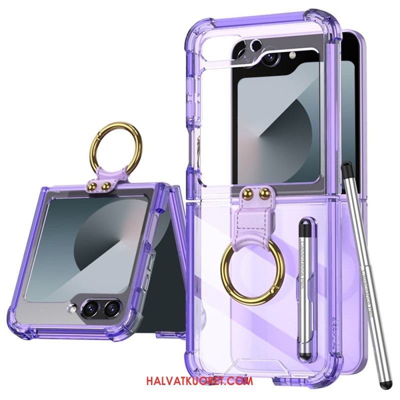 Kuori Samsung Galaxy Z Flip 7 Fe Sormuskotelo Ja Kynä