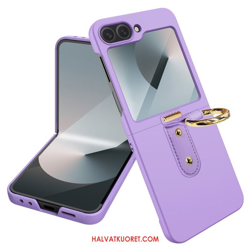 Kuori Samsung Galaxy Z Flip 7 Fe Sormuskotelo Ja Suojakalvo Suojakuori