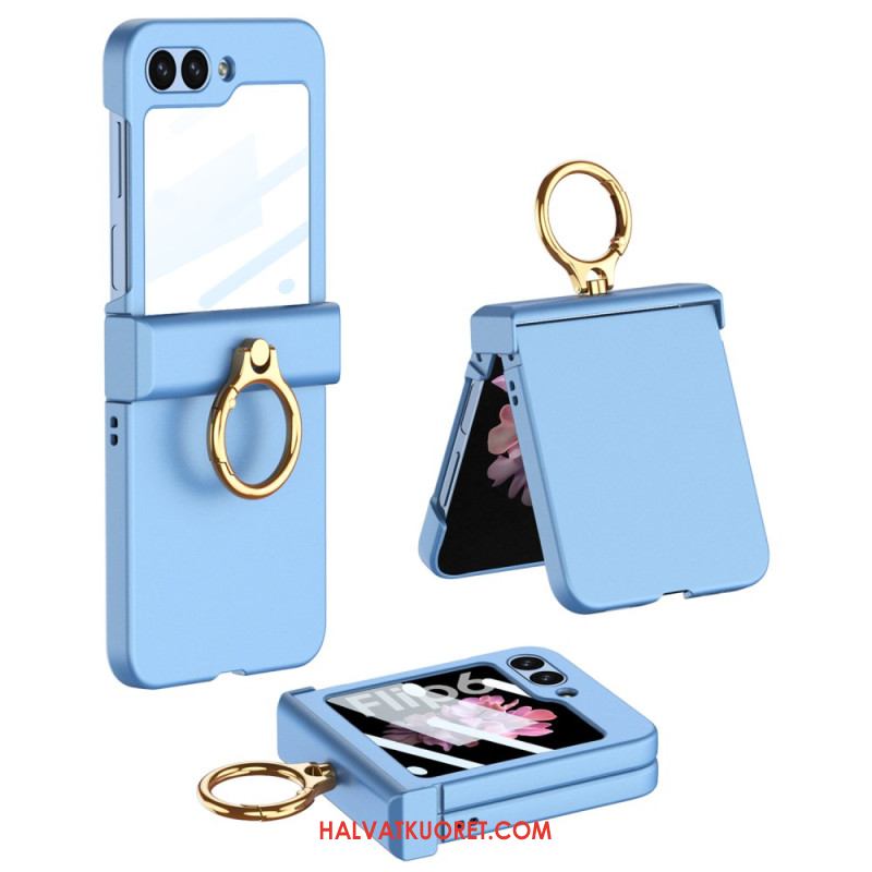 Kuori Samsung Galaxy Z Flip 7 Fe Sormuspidike Ja Gkk-karkaistusta Lasista Valmistettu Näytönsuoja