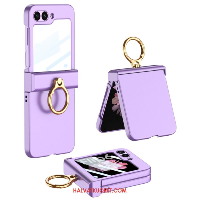 Kuori Samsung Galaxy Z Flip 7 Fe Sormuspidike Ja Gkk-karkaistusta Lasista Valmistettu Näytönsuoja