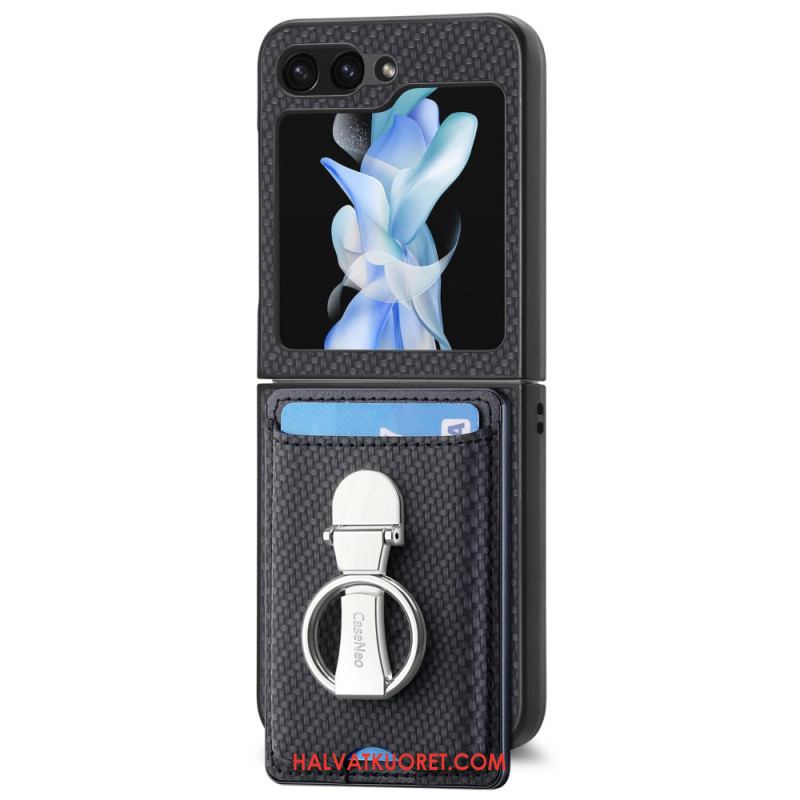 Kuori Samsung Galaxy Z Flip 7 Fe Taitettava Jalusta Ja Korttipidike