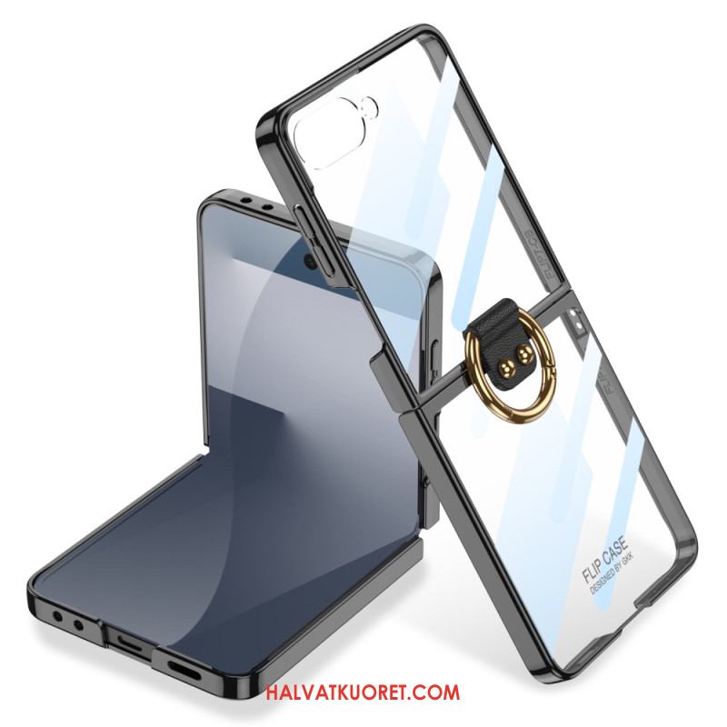 Kuori Samsung Galaxy Z Flip 7 Gkk-näytönsuoja Ja Sormusteline