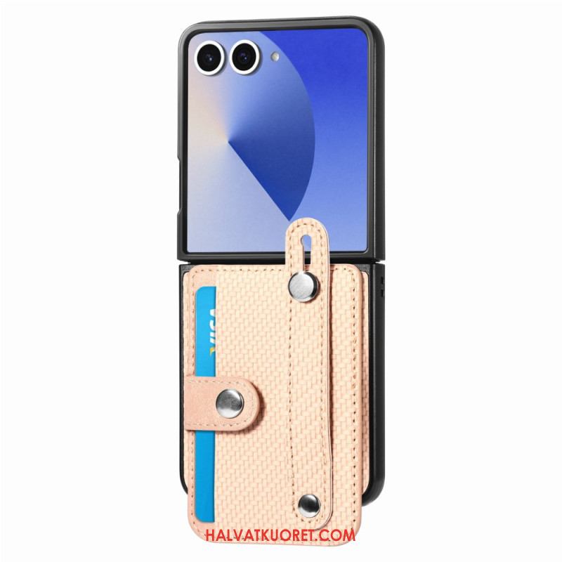 Kuori Samsung Galaxy Z Flip 7 Hiilikuitukorttikotelo Suojakuori