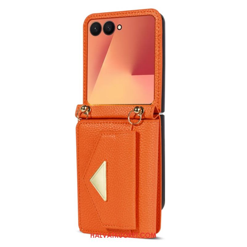 Kuori Samsung Galaxy Z Flip 7 Korttikotelo Ja Rannehihna