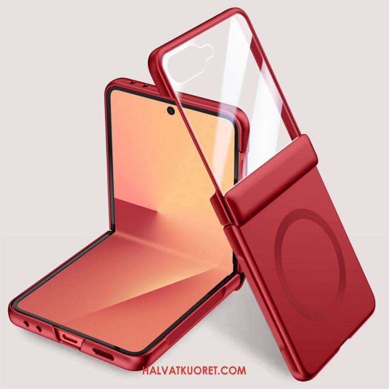 Kuori Samsung Galaxy Z Flip 7 Magneettinen Ja Metalliefektillä