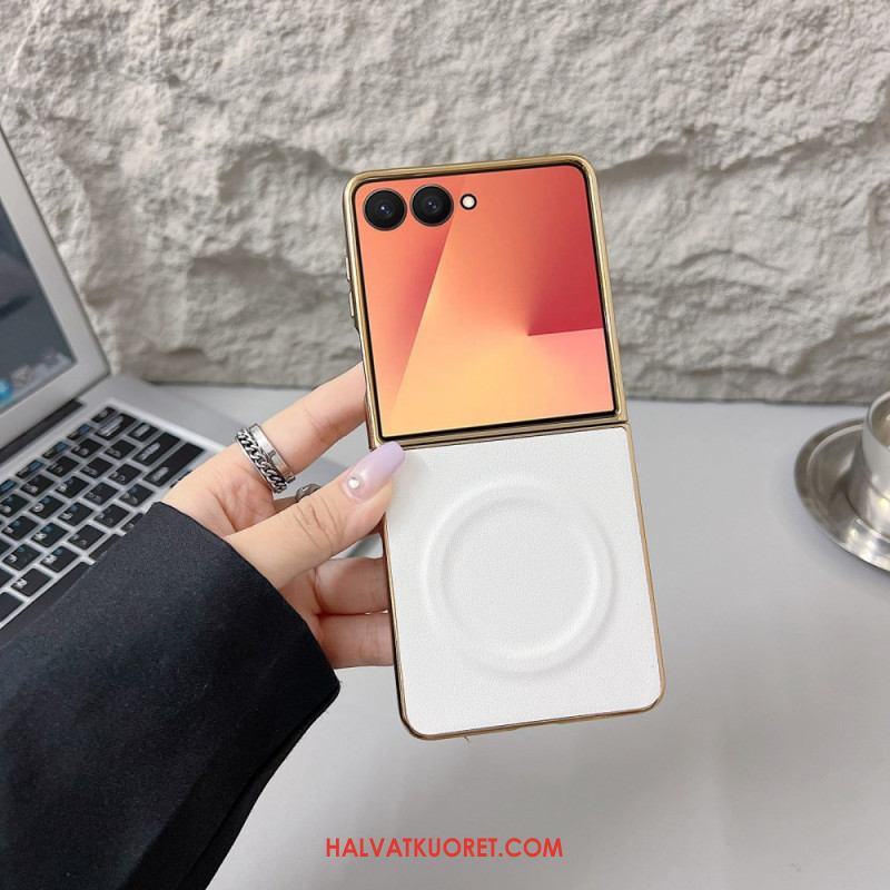Kuori Samsung Galaxy Z Flip 7 Magneettinen Nappapinta Suojakuori