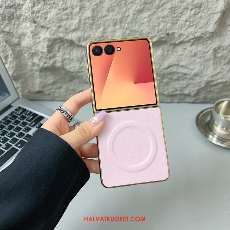 Kuori Samsung Galaxy Z Flip 7 Magneettinen Nappapinta Suojakuori