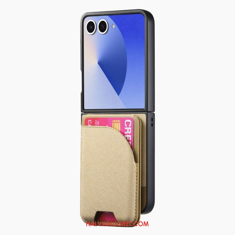 Kuori Samsung Galaxy Z Flip 7 Magneettinen Pidikkeellä Ja Irrotettavalla Korttipidikkeellä
