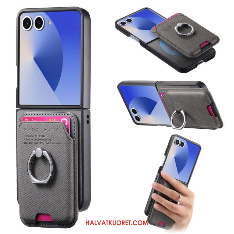 Kuori Samsung Galaxy Z Flip 7 Magsafe-yhteensopiva Irrotettavan Korttikotelon Kanssa