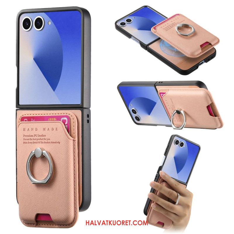 Kuori Samsung Galaxy Z Flip 7 Magsafe-yhteensopiva Irrotettavan Korttikotelon Kanssa