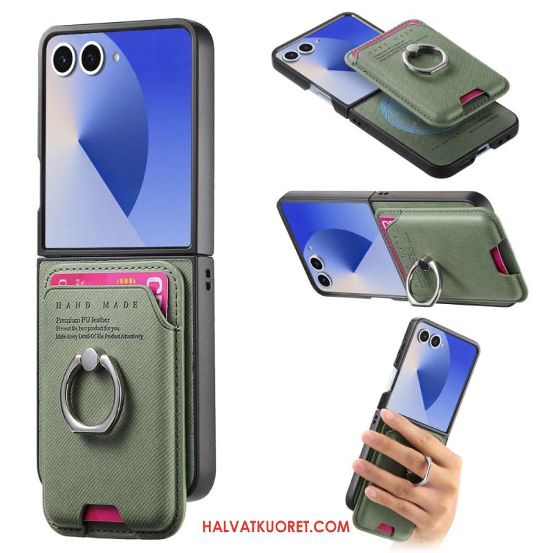 Kuori Samsung Galaxy Z Flip 7 Magsafe-yhteensopiva Irrotettavan Korttikotelon Kanssa