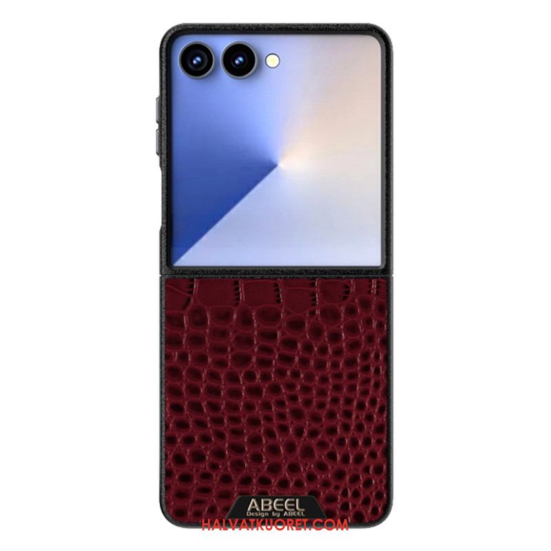 Kuori Samsung Galaxy Z Flip 7 Magsafe-yhteensopiva Krokotiilikuvioinen Abeel