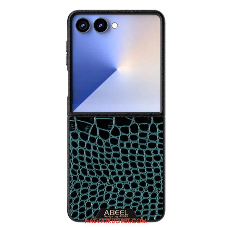 Kuori Samsung Galaxy Z Flip 7 Magsafe-yhteensopiva Krokotiilikuvioinen Abeel