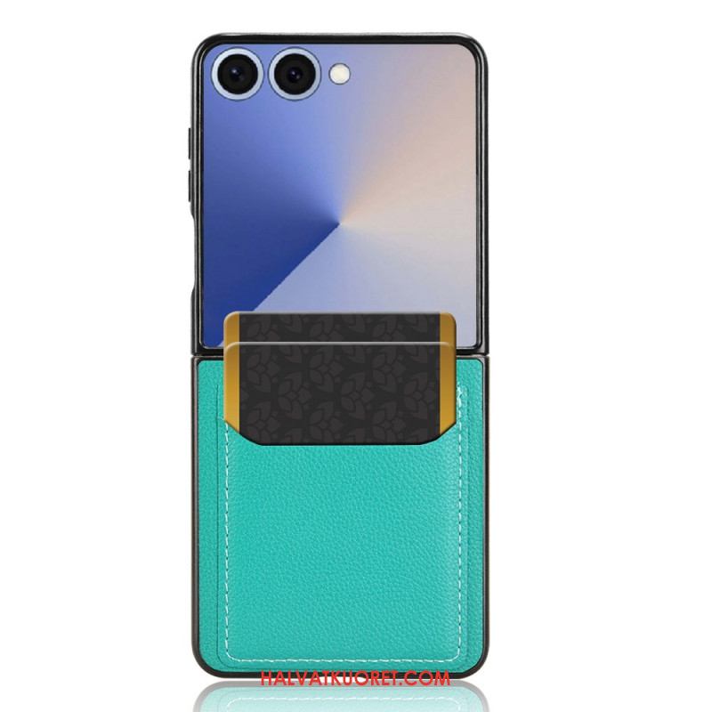 Kuori Samsung Galaxy Z Flip 7 Nahkatyylinen Korttikotelo