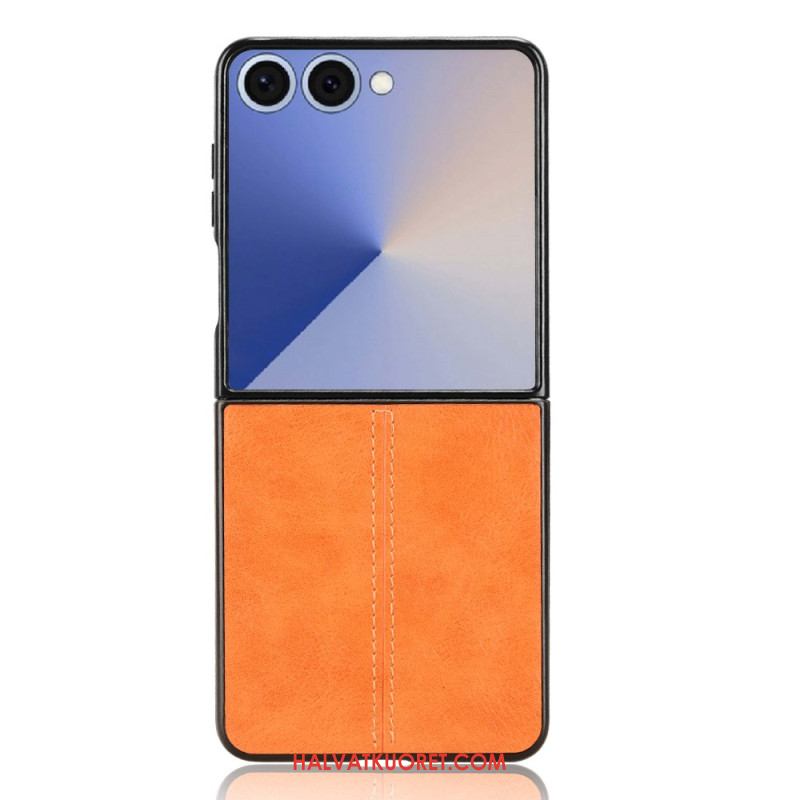 Kuori Samsung Galaxy Z Flip 7 Ommeltu Nahkakuvioinen