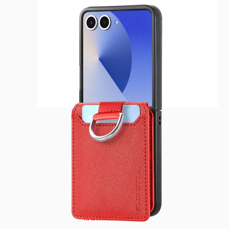 Kuori Samsung Galaxy Z Flip 7 Premium-korttikotelo Ja Pidike Suojakuori