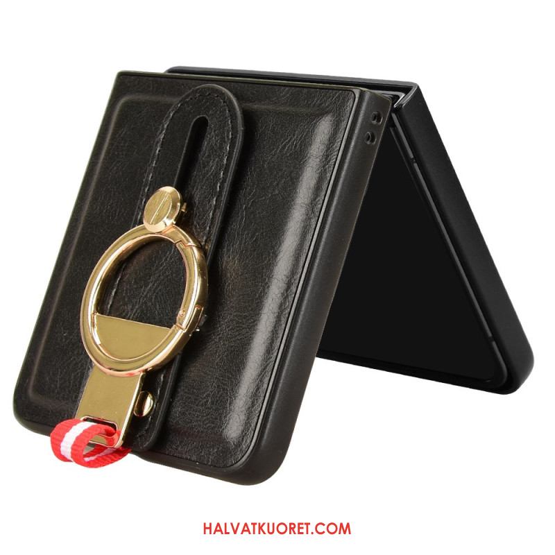 Kuori Samsung Galaxy Z Flip 7 Rannehihna Ja Teline