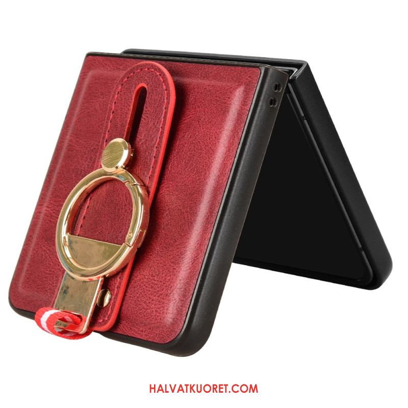 Kuori Samsung Galaxy Z Flip 7 Rannehihna Ja Teline